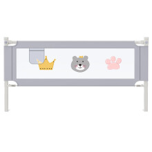 Smocraut 200cm Extra Long Bed Rail for Toddlers, 28 Adjustable Height Baby & Child Bed Guard, Safety Bed Barrier for Single, Double, King Size Bed (1