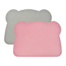 Silicone Place Mats for Children and Babies, Pack of 2 Placemats for Toddlers, BPA-Free, Non-Slip Placemats, Portable Placemats for Eating, Children,