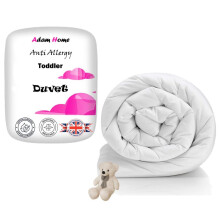Adam Home 4.5 Tog Toddler Duvet 100% Microfibre Anti-Allergy Lightweight Cot Bed Duvet Hypoallergenic and Machine Washable Toddler Quilt 120x150 cm