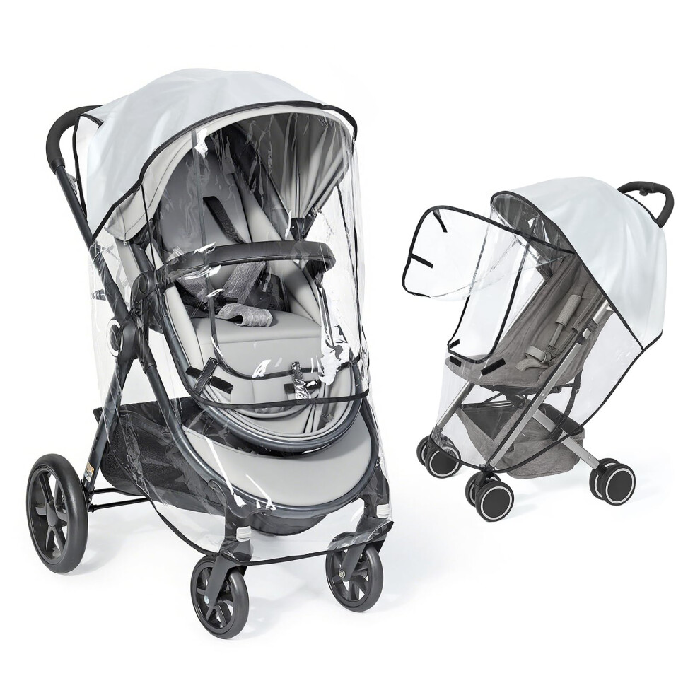 Orzbow Universal Rain Cover For Pushchair With Window, Breathable Rain Cover For Pram With Food-Grade Eva, Easy Access, Quick Installation, Ultra Wat