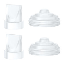 2Pcs Duckbill Valves and 2Pcs Diaphragm Compatible with Momcozy M5 Wearble Breast Pump, Breast Pump Replacement Accessories for M5 Momcozy, M5 Pump R