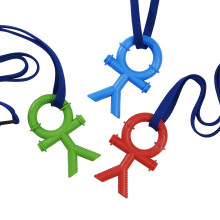 Sensory Direct Chewbuddy Stickmen & Lanyard - Pack of 3, Sensory Chews or Teething Aid | for Kids, Adults, Autism, ADHD, ASD, SPD, Oral Motor or Anxi