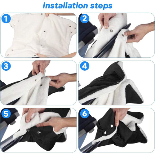 Pram Hand Muff, Pram Gloves for Stroller, Pram Pus 2
