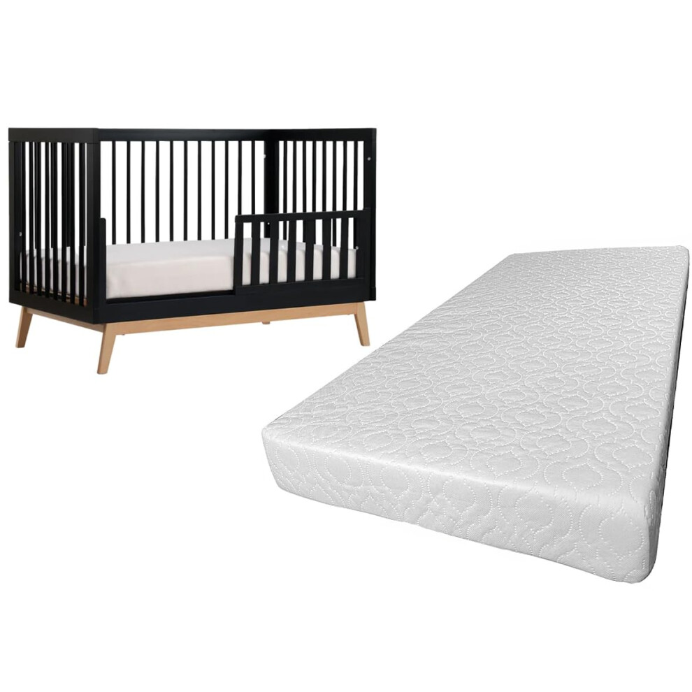 Baby Toddler Cot Bed Mattress Eco-Friendly Polyester Extra Thick Foam Non-Allergenic And Breathable For Babies And Toddlers Cot B Crescent Collection