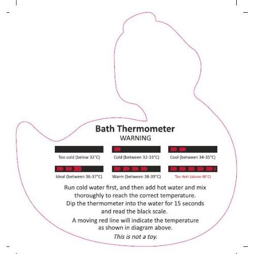 Baby Bath Thermometer, Water Temperature Gauge Bat 1