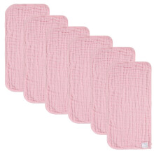 norinori Baby Muslin Cloths Muslin Squares 6Pack - Burp Cloths hanky Washcloths 100% Cotton Super Soft and Absorbent Large 20''x10'' Newborn Essentia