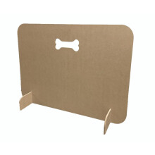 Vanity Style Plain Pet Stopper, Free Standing Dog Barrier, Gate, Very Easy Setup (Natural, 51 x 75 cm)