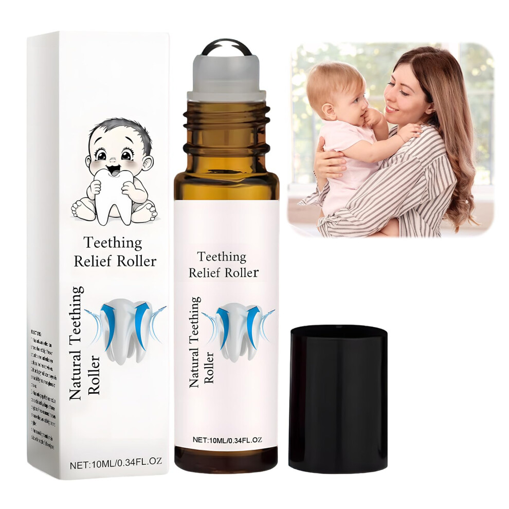 Natural Teething Oil, Teething Roller, For Discomfort Relief Baby Hommova