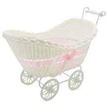 Baby Hamper Gift Storage Basket Baby Shower Party Gifts for New Born Boys Girls Presents (pink)