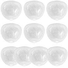 DOULEIN Baby Dummy Box,10 Pieces Soother Pod Pacifier Holder Box for Kids Transparent Nipple Shield Case Dummy Container for Holding Baby Pacifiers