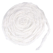 FRCOLOR 1 Pack Professional Cotton Hairdressing Cotton Makeup Wool Balls Nail Strip Beauty Coil Long Swab Bulk White