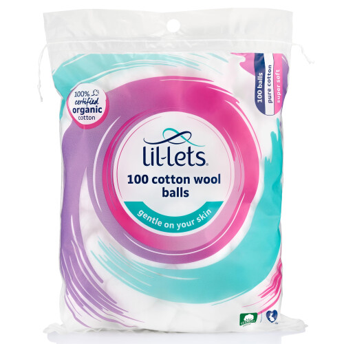 Lil-Lets Lil-Lets 100 Cotton Wool Balls