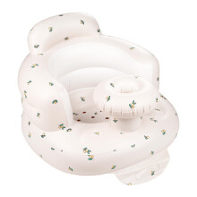 Inflatable Baby Seat with Tray, Fully Supportive Infant Floor Seat, Baby Chairs for Entertaining and Bathing, Built in Air Pump Blow Up, Learning Sit