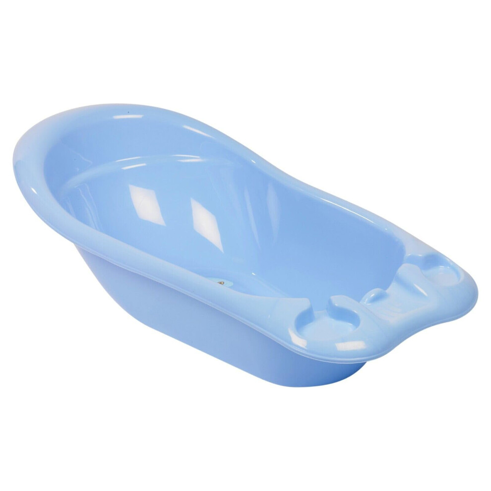 Urbnliving 100L Sindi Plastic Travel Portable Newborn Toddler Baby Bath Seat Tub (Blue) Blue