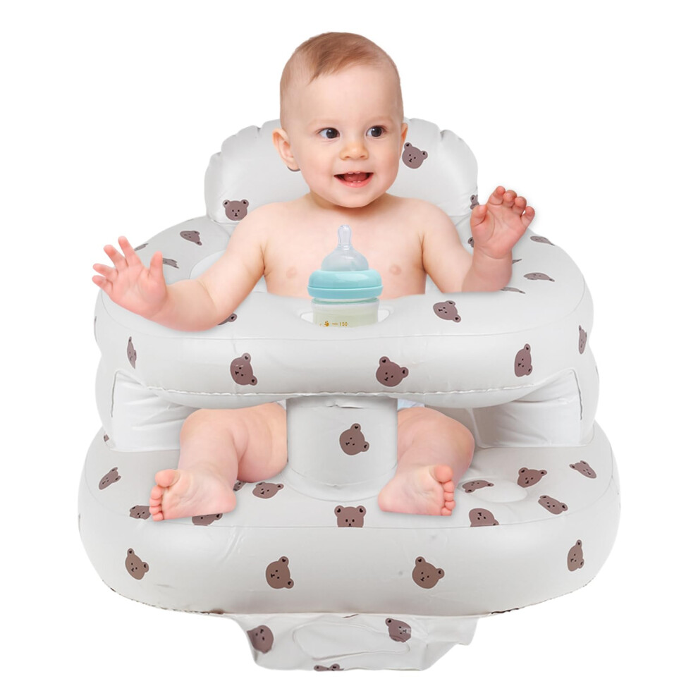 Portable Baby Seat - Breathable Inflatable Baby Chair Floor Chair For Baby Shower - For Babies Over 3 Months Pandahug