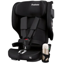 Feakaou Toddler Car Seat - Travel Foldable Isofix Baby Car Seat,15 Months - 12 Years, 76-150cm,Narrow Portable and Lightweight,Side Impact Protection