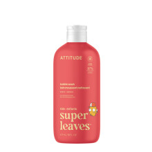 ATTITUDE Bubble Wash for Kids, EWG Verified Bubble Bath, Hair Shampoo and Body Soap, Dermatologically Tested, Plant- and Mineral-Based, Vegan, Mango,