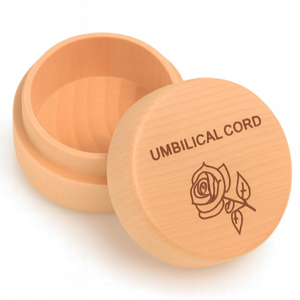 Umbilical Cord Keepsake Box Wooden Cute Fetal Hair Memorial Tooth Box Kids Lost Teeth Storage Durable Baby Keepsake Gift For Baby Shower Pre Ajcotahm