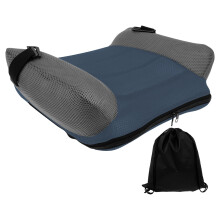 Car Booster Seat,Portable Backless Car Seats for 6 to 12 Years, Inflatable Booster Seat,Ideal for Travel Home, Restaurant, Theater(Navy)