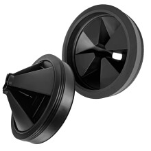 Anglepingping 2pcs 3 1/8 Inch Garbage Disposal Sink Baffle Splash Guard, Garbage Disposal Quiet Cover Splash Guard,Quiet Collar Sink Baffle for Moen,