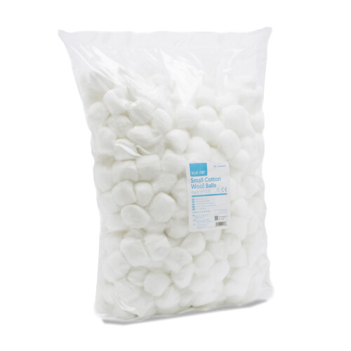 Blue Dot Absorbent Non-Woven Balls 500-Piece, Small
