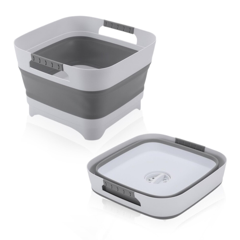Pandaear Collapsible Baby Bottles Wash Basin, Foldable Wash Tub With Drain Plug For Infant Essentials, Bottles, Breast Pump, Kitchen, Camping, And Tr