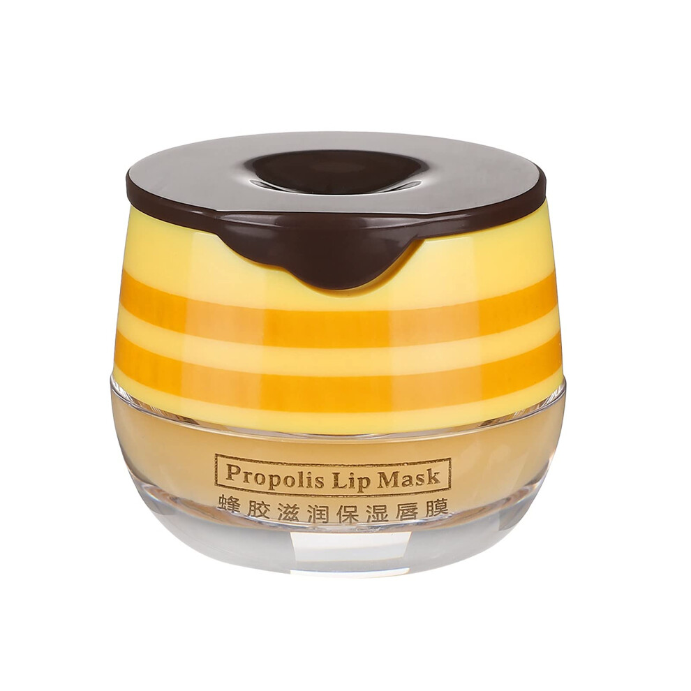 Yellow Propolis Honey Lip Balm Mask 5.5G For Deep Hydration Overnight Dry Chapped Lips