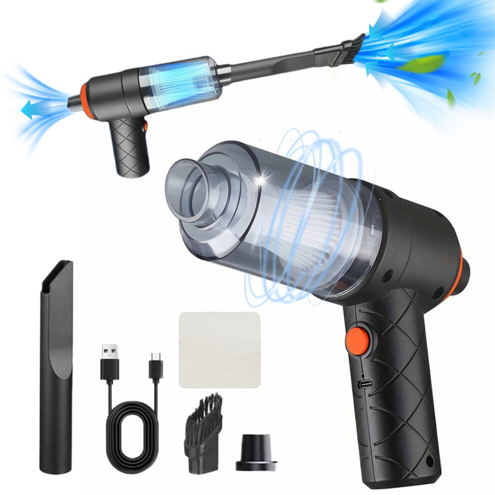 Mother's Day Gifts For Mom! Zeceouar Hand Car Vacuum Cleaner 120W Powerful Suction, Mini Dust Buster With Usb, Portable With Cleaning Cloth 9173940868366