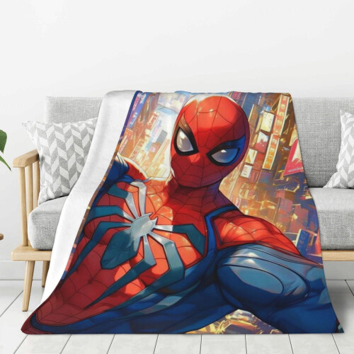 Blaincéad Lomra Spiderman Blaincéad Caithimh Thar a Bhog Cluthar, Gnéithe Leapa do Pháistí - Thar a Bhog 50"X40"