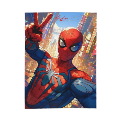Blaincéad Lomra Spiderman Blaincéad Caithimh Thar a Bhog Cluthar, Gnéithe Leapa do Pháistí - Thar a Bhog 50"X40" 1