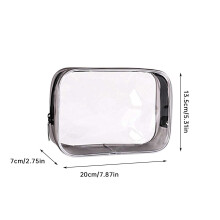 Zlezpi Transparante Make-up Tas voor Dames - Reistasje voor Make-up & Toiletartikelen | Geschikt voor al je essentiële spullen voor onderweg