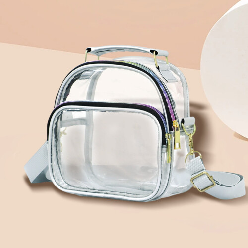 Τσάντες Crossbody Djunllk Clearance για Γυναίκες Άνδρες - Διαφανής τσάντα αλυσίδας, ελαφριά