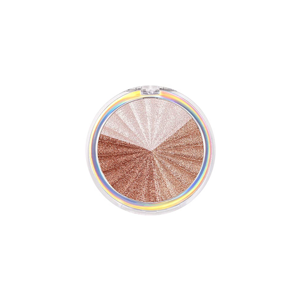 Highlighter Palette 3 Colors Waterproof Shimmer Powder Face Contour and Illuminator
