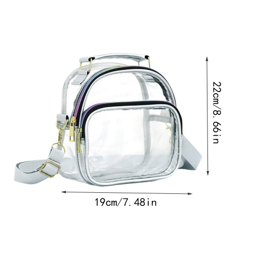Τσάντες Crossbody Djunllk Clearance για Γυναίκες Άνδρες - Διαφανής τσάντα αλυσίδας, ελαφριά 2