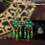 RSAMD Μπλε κρεμαστά σκουλαρίκια Vintage Boho Ethnic Tassels Χρυσά κοσμήματα-Πράσινα 1
