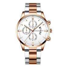 EQWLJWE Elegante orologio da uomo al quarzo minimalista con cinturino in acciaio, orologio regalo, orologi da uomo, saldi per le vacanze