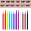 Σετ μολυβιών ματιών Tkrady12Color με γκλίτερ σε μορφή τζελ, αδιάβροχο, για γυναίκες, 4