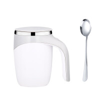 Caneca de café Quinlirra Clearance com agitação magnética automática, aço inoxidável, recarregável, nova caneca com tampa compatível com