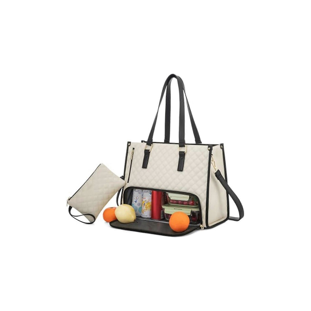 Tote Bag For Women Laptop Bag With Lunch Compartment Large Capacity Handbag For Business Work Collage 9448196908310