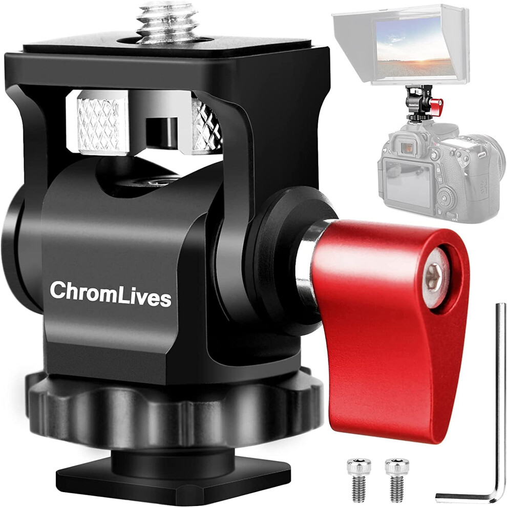 Field Monitor Mount Holder, Swivel And Tilt Adjustable Camera Monitor Holder Mount With Cold Shoe For 5/7 9448196908723