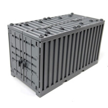 HFLWYWD NEUER Frachtcontainer für Spielzeugbausteine, Figuren, Militär