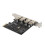 Κάρτα επέκτασης SSU4Port USB3.0PCI-E PCI Express PCIe USB3.0HUB Προσαρμογέας Ελεγκτή USB3.04 θυρών USB3.0 5