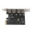 Κάρτα επέκτασης SSU4Port USB3.0PCI-E PCI Express PCIe USB3.0HUB Προσαρμογέας Ελεγκτή USB3.04 θυρών USB3.0 4