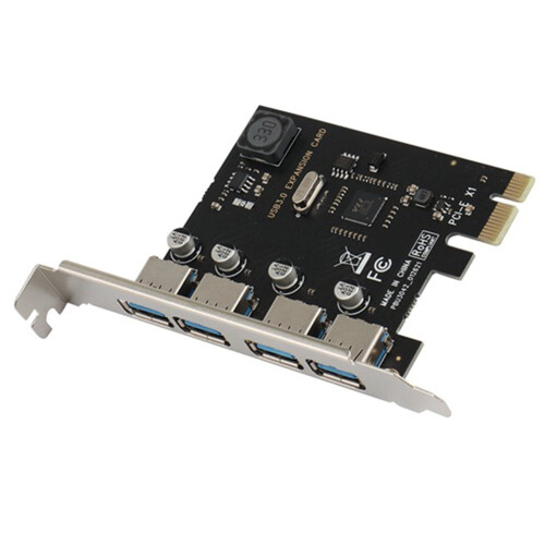 Κάρτα επέκτασης SSU4Port USB3.0PCI-E PCI Express PCIe USB3.0HUB Προσαρμογέας Ελεγκτή USB3.04 θυρών USB3.0 2
