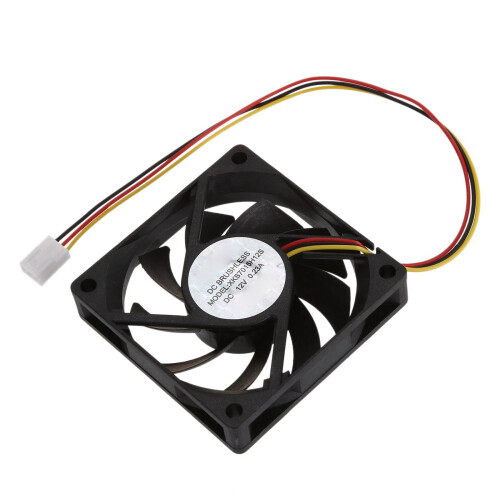 2X Εσωτερικός ανεμιστήρας ψύξης CPU 12V 3Pin για PC 70X70X15mm 2