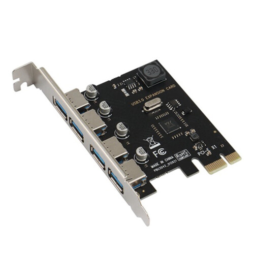 Κάρτα επέκτασης SSU4Port USB3.0PCI-E PCI Express PCIe USB3.0HUB Προσαρμογέας Ελεγκτή USB3.04 θυρών USB3.0 1
