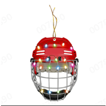 Weihnachtsanhänger Eishockeyhelme mit Gittern – Geschenke für Eishockeyfans