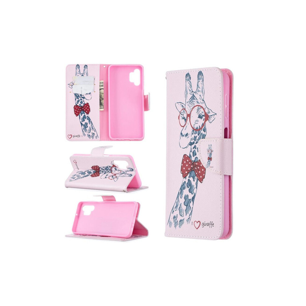 Wallet Case Compatible With Samsung Galaxy A32 5G - Giraffe 9448196909942