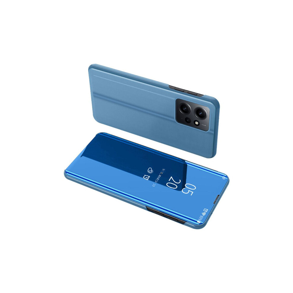 Skalo Compatible With Xiaomi Redmi Note 12 4G Clear View Mirror Case - Blue 9448196910184
