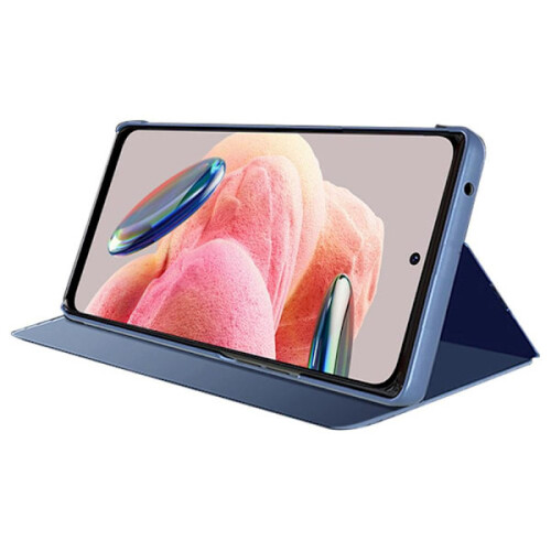 Capa com espelho transparente SKALO compatível com Xiaomi Redmi Note 12 4G - Azul 1